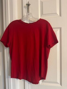 lululemon athletica Red Short Sleeve Tee